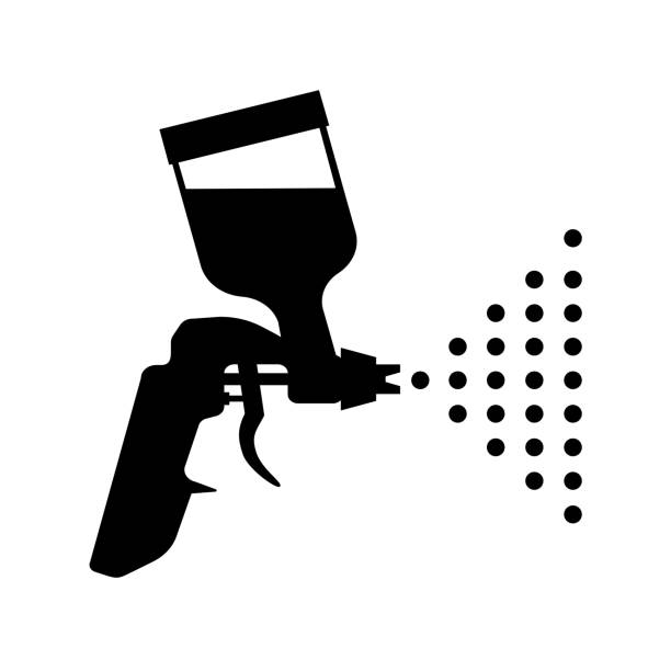 Paint gun icon. Airbrush symbol – stock vector
